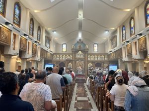 Divine Liturgy at St Mary & St Mina's Cathedral.