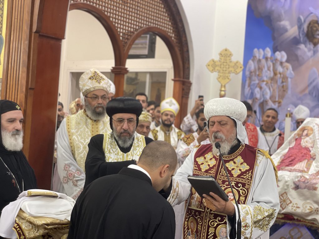 Fr Anthony Sharkawi during his ordination.