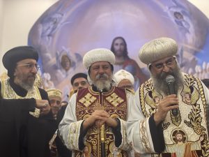 With His Grace Bishop Daniel (Diocese of Sydney) and His Grace Bishop Daniel (Abbot of St Shenouda Monastery).