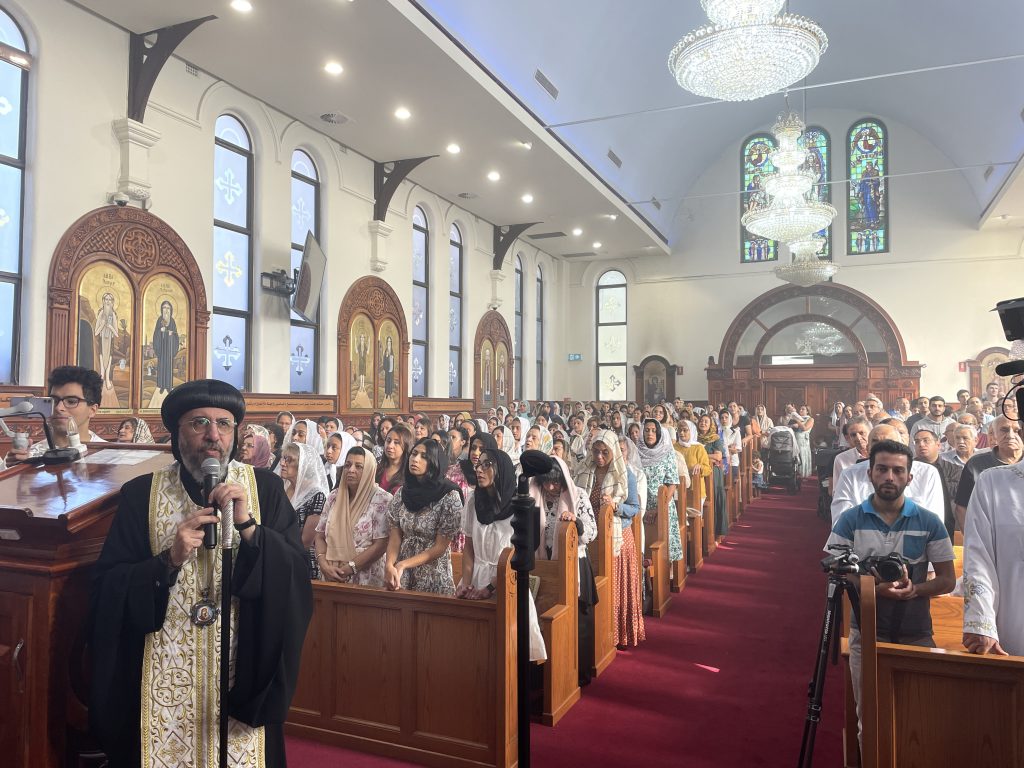 The congregation attending the ordination.